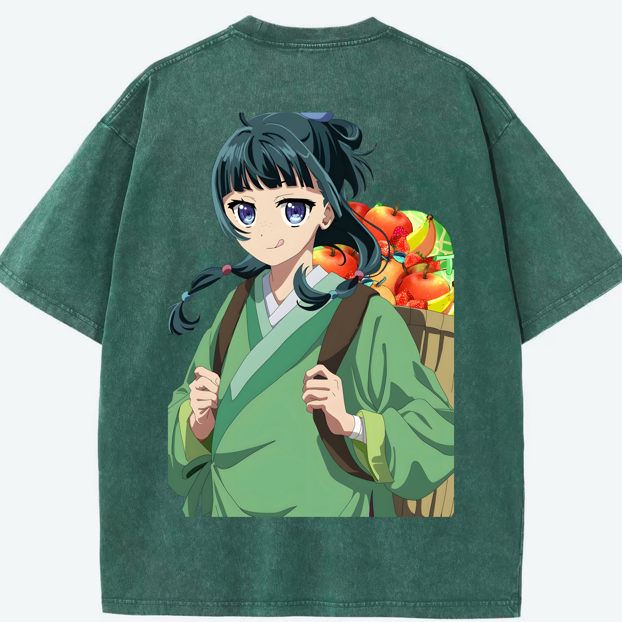 （画像用） 薬屋のひとりごと The Apothecary Diaries 綿100% ヴィンテージ風 半袖Tシャツ（背面プリント）
